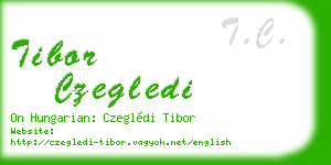 tibor czegledi business card